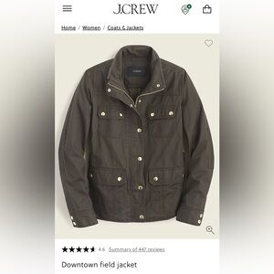 J. Crew Downtown Field Jacket - GREEN